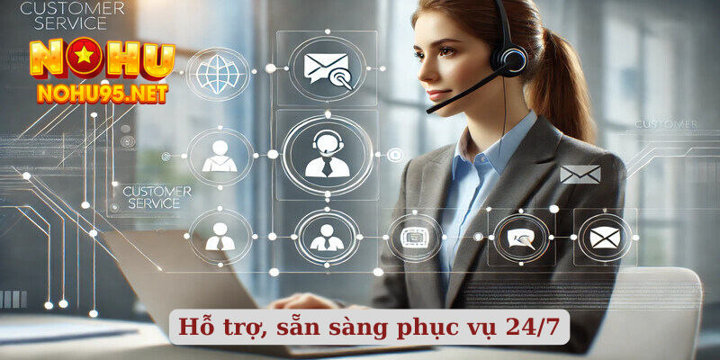 Hỗ trợ, sẵn sàng phục vụ 24/7