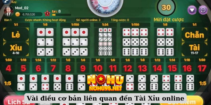 Vài điều cơ bản liên quan đến Tài Xỉu online