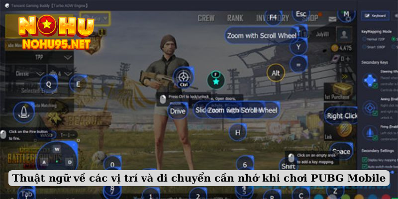 Thuật ngữ về các vị trí và di chuyển cần nhớ khi chơi PUBG Mobile